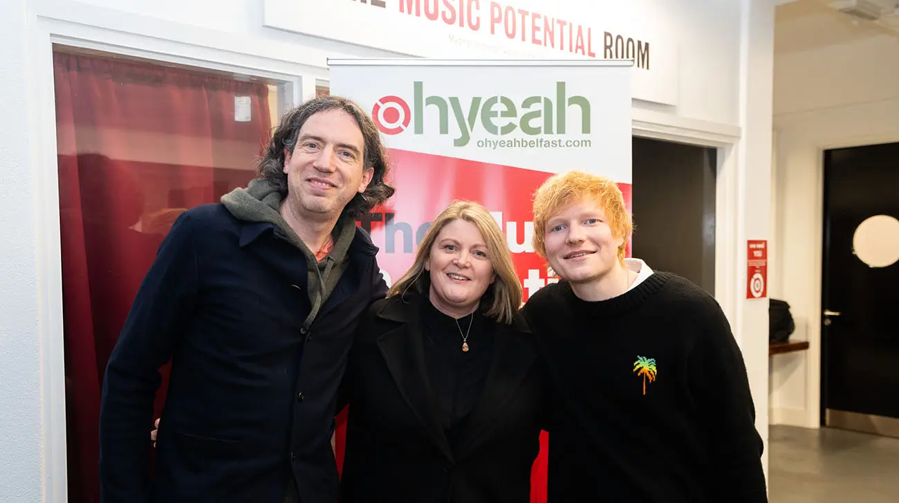 Ed Sheeran makes surprise visit to Northern Ireland in support of Belfast music charitiesCredit: Bradley Quinn