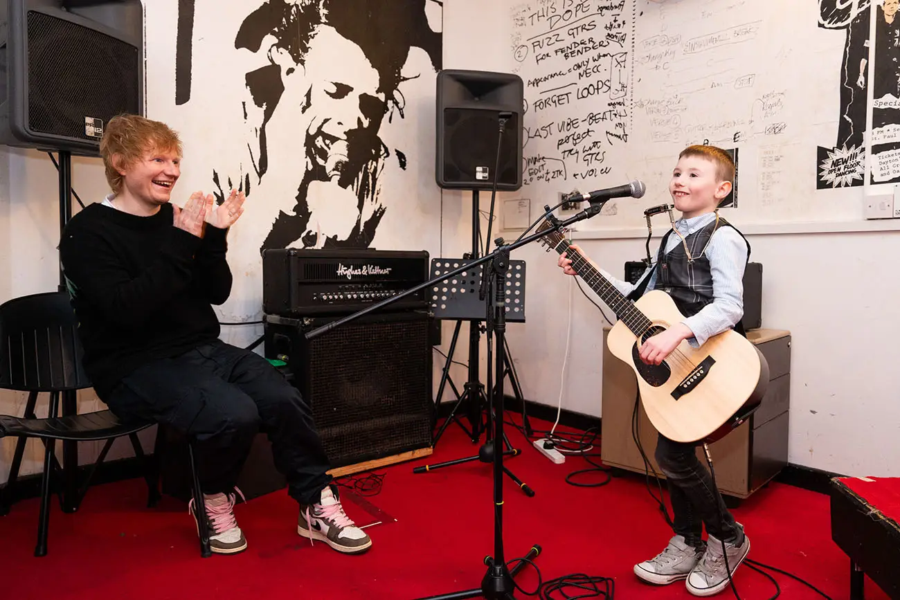 Ed Sheeran makes surprise visit to Northern Ireland in support of Belfast music charitiesCredit: Bradley Quinn