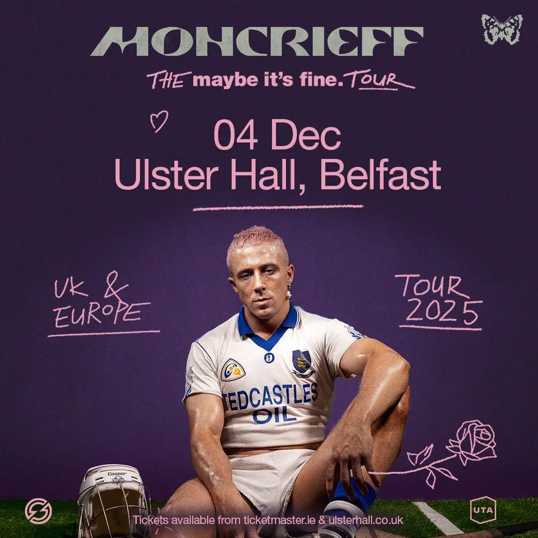 Moncrieff announces headline Belfast show at the Ulster Hall on December 4th 82 Moncrieff